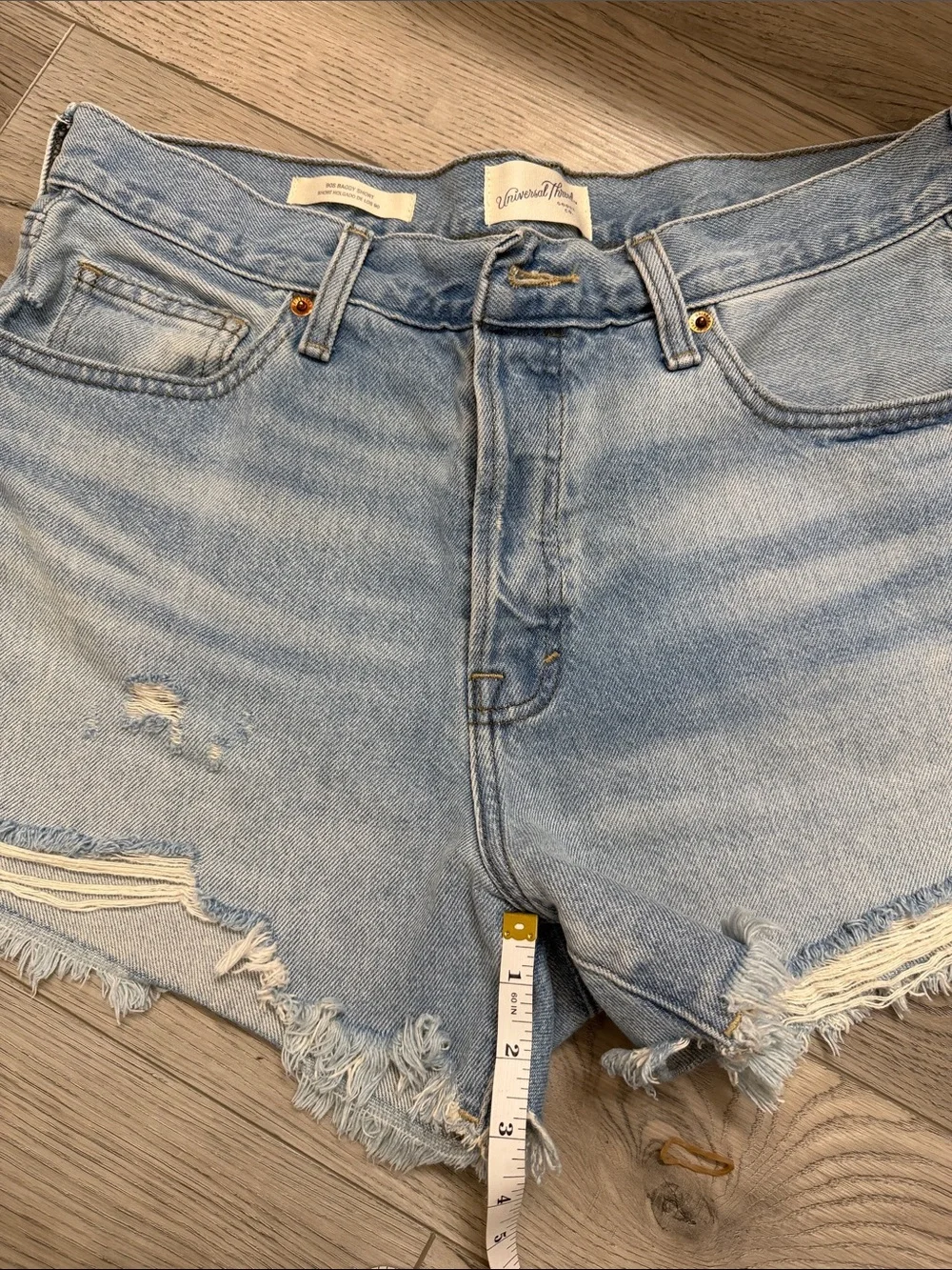 Universal Thread Light Blue Distressed Denim Shorts 90’s baggy short